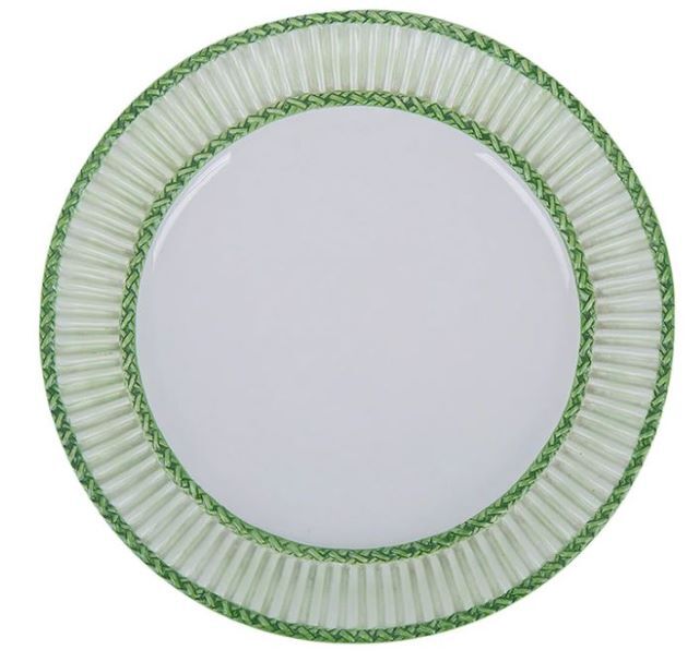 Green Rim Italian Ceramic